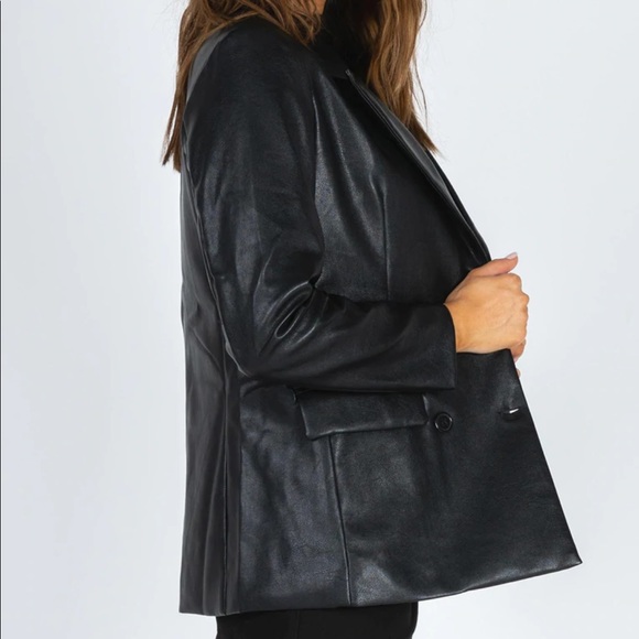 Princess Polly Ellen PU Blazer - Picture 4 of 5